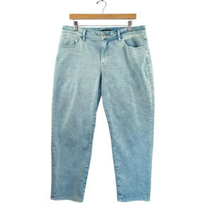 Express Jeans Womens 12R Blue Boyfriend Mid Rise Stretch Light Wash